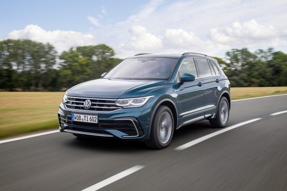 VW Tiguan on the road