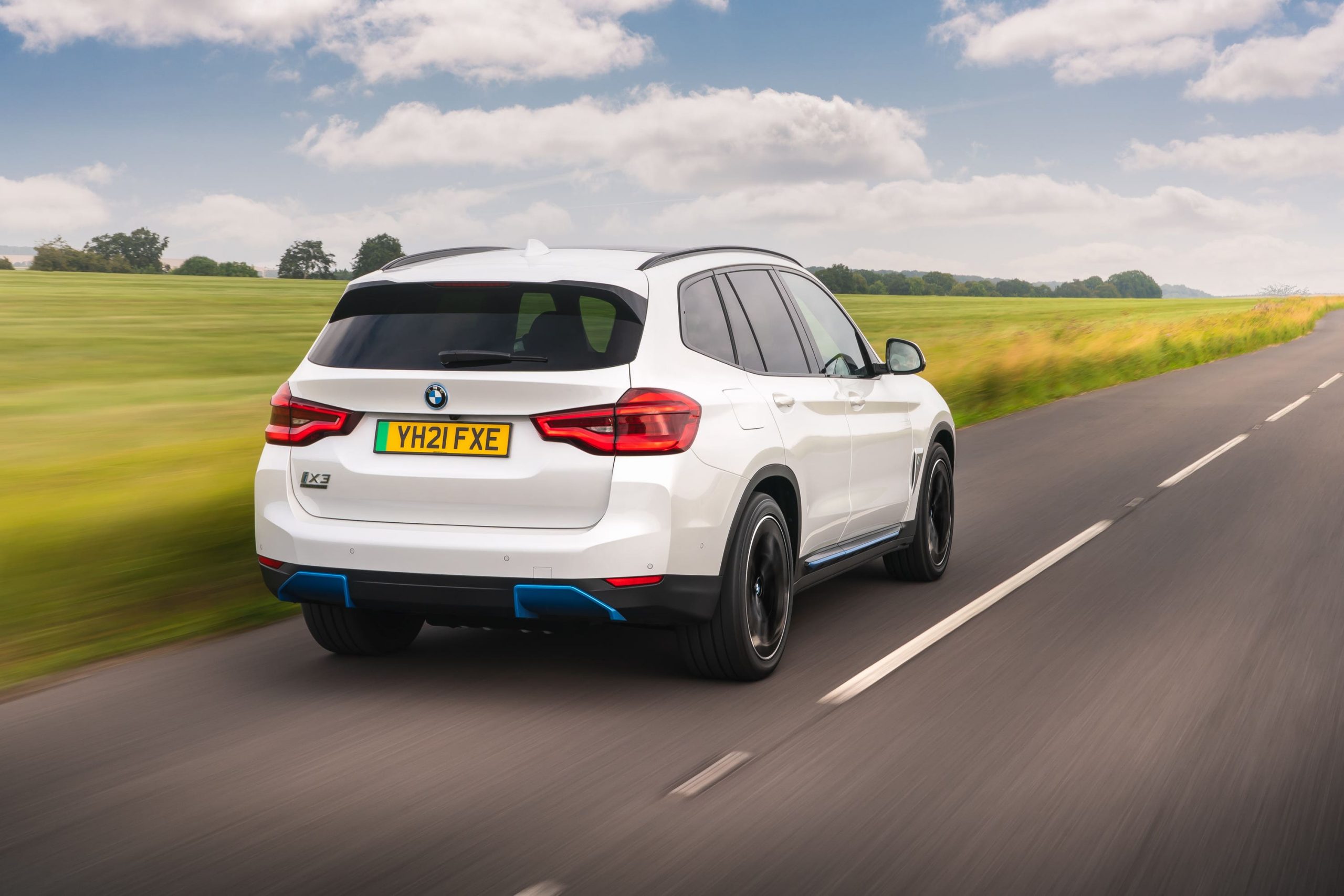 BMW iX3 from behind