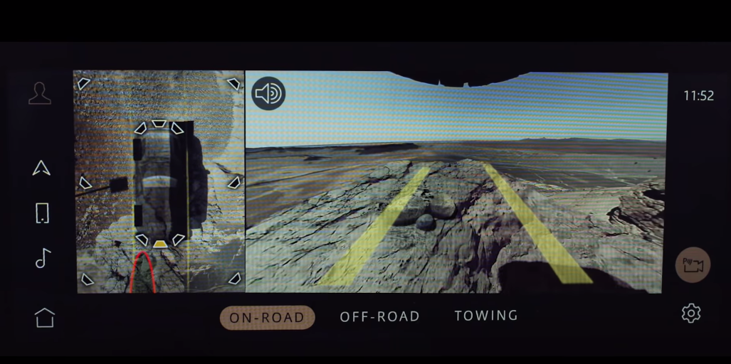 Land Rover Defenders cliff edge advert screenshot screens