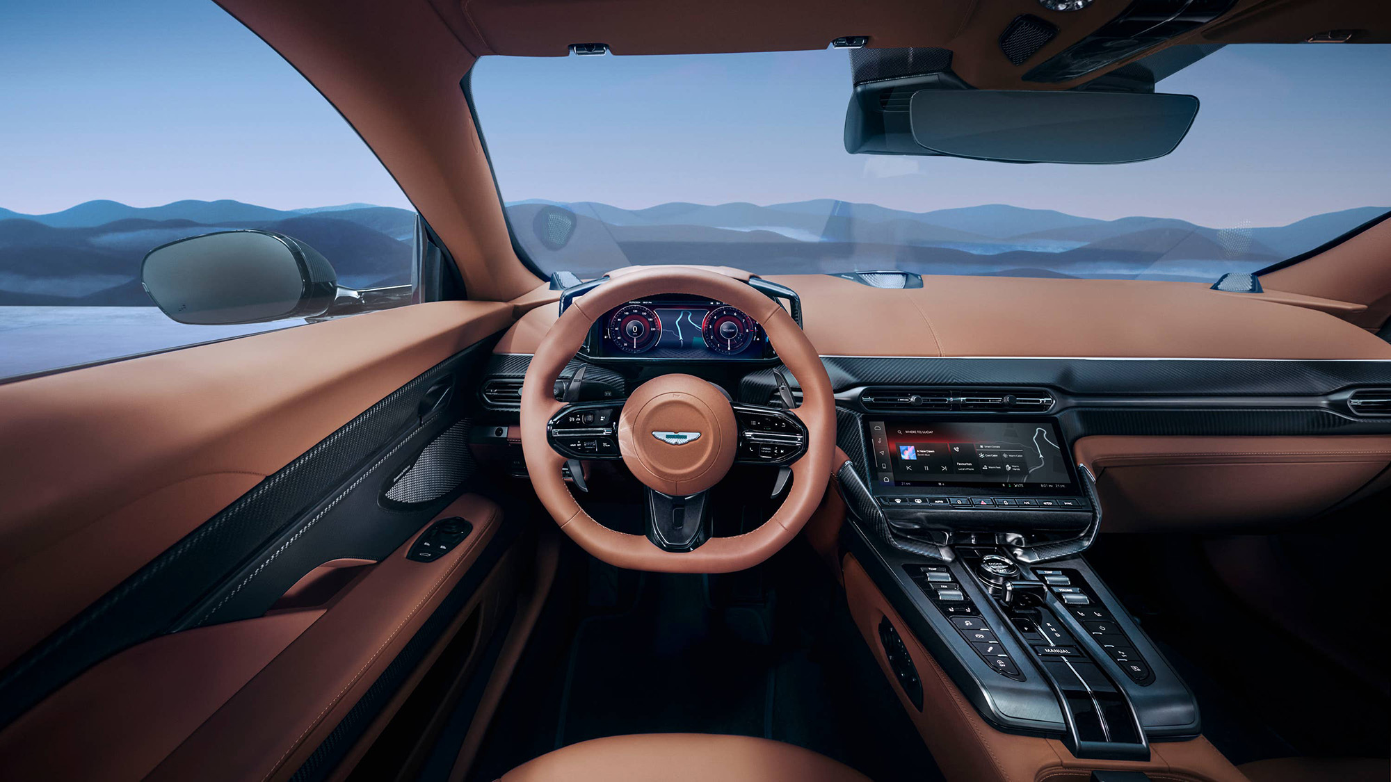 Aston Martin Vanquish interior, via PA