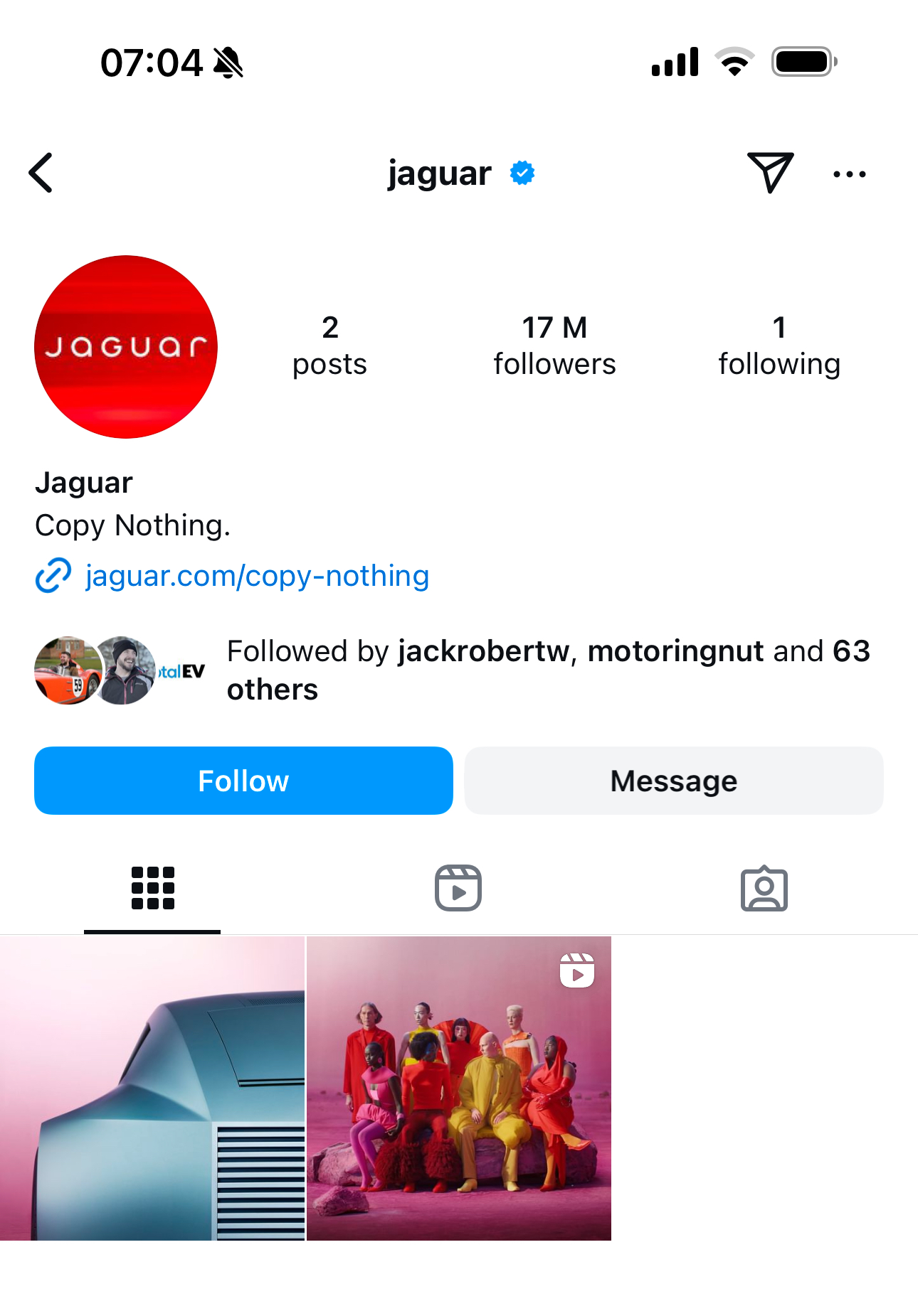 Instagram Jaguar